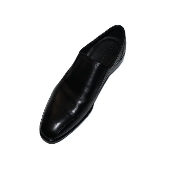 ECCO MEN\'S BLACK CITYTRAY BIKE TOE SLIP-ON LEATHER OXFORD SHOES US 13-13.5 main image 7